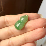 A-Grade Natural Green Jadeite Hulu (Calabash) No.171418