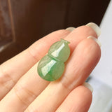 A-Grade Natural Green Jadeite Hulu (Calabash) No.171418