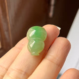 A-Grade Natural Green Jadeite Hulu (Calabash) No.171418
