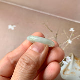 17.6mm A-Grade Light Green Jadeite Ring Band No. 161826