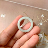 17.6mm A-Grade Light Green Jadeite Ring Band No. 161826