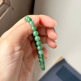 6.3mm A-Grade Natural Imperial Green Jadeite Bracelet No. 190467