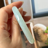 51.7mm A-Grade Natural Floral Jadeite Traditional Round Bangle No. 152182