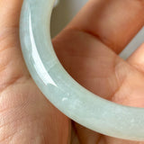51.7mm A-Grade Natural Floral Jadeite Traditional Round Bangle No. 152182
