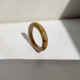 17.6mm A-Grade Russet Jadeite Ring Band No. 161839