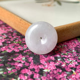 A-Grade Natural Lavender Jadeite Donut Pendant No.170888
