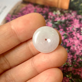 A-Grade Natural Lavender Jadeite Donut Pendant No.170888