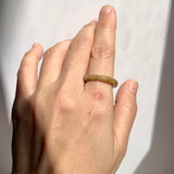 17.6mm A-Grade Russet Jadeite Ring Band No. 161839