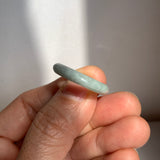 17.6mm A-Grade Light Green Jadeite Ring Band No. 161842
