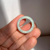 17.6mm A-Grade Light Green Jadeite Ring Band No. 161842