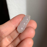 A-Grade White Jadeite Pea Pod Pendant No. 170893