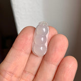 A-Grade White Jadeite Pea Pod Pendant No. 170893