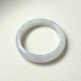 54.6mm A-Grade Natural Lavender Jadeite Modern Round Bangle No.152065