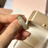 18.1mm A-Grade Natural Light Green Jadeite Ring with M.Petals Embellishment No.162324