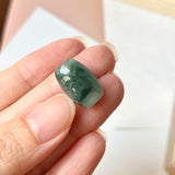 A-Grade Natural Bluish Green Jadeite Barrel Pendant No.220666