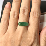SOLD OUT: 4.4 cts A-Grade Natural Imperial Green Jadeite Saddle Piece No.130453