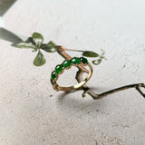 16.2mm Icy A-Grade Natural Imperial Green Jadeite Colour Galore Ring No.162621