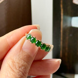 16.2mm Icy A-Grade Natural Imperial Green Jadeite Colour Galore Ring No.162621
