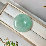 A-Grade Natural Green Jadeite Donut No.172905