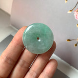 A-Grade Natural Green Jadeite Donut No.172905