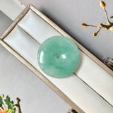 A-Grade Natural Green Jadeite Donut No.172906
