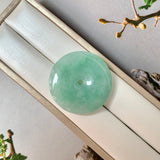 A-Grade Natural Green Jadeite Donut No.172906