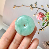 A-Grade Natural Green Jadeite Donut No.172906