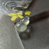 Icy A-Grade Type A Natural Floral Jadeite Jade Calabash Piece No.170486