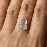 Icy A-Grade Type A Natural Floral Jadeite Jade Calabash Piece No.170486