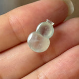 Icy A-Grade Type A Natural Floral Jadeite Jade Calabash Piece No.170486