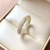 19.4mm A-Grade Light Yellow Jadeite Ring Band No. 161553