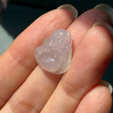Icy A-Grade Natural Pink Jadeite Buddha Pendant No.171151