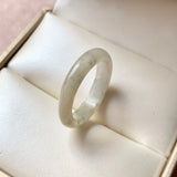 19.4mm A-Grade Light Yellow Jadeite Ring Band No. 161553