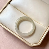 19.4mm A-Grade Light Yellow Jadeite Ring Band No. 161553
