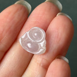 Icy A-Grade Natural Pink Jadeite Buddha Pendant No.170296