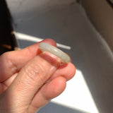 19.4mm A-Grade Light Yellow Jadeite Ring Band No. 161553