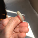 19.4mm A-Grade Light Yellow Jadeite Ring Band No. 161553