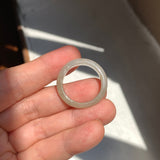 19.4mm A-Grade Light Yellow Jadeite Ring Band No. 161553