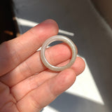 19.4mm A-Grade Light Yellow Jadeite Ring Band No. 161553