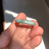 19.3mm A-Grade Bluish Floral Jadeite Ring Band No. 161654