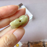 A-Grade Yellow Jadeite Dog Pendant No. 172933
