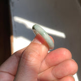 19.3mm A-Grade Bluish Floral Jadeite Ring Band No. 161654