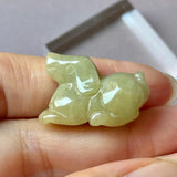 A-Grade Yellow Jadeite Dog Pendant No. 172933