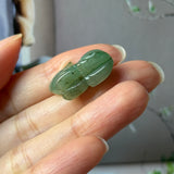 A-Grade Dark Green Jadeite Rat Pendant No. 172935