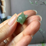 A-Grade Dark Green Jadeite Rat Pendant No. 172935