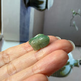 A-Grade Dark Green Jadeite Rabbit Pendant No. 172936