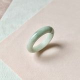 19.2mm A-Grade Light Green Jadeite Ring Band No. 161545