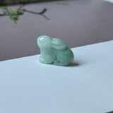 A-Grade Moss On Snow Jadeite Rabbit Pendant No. 172937