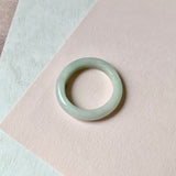 19.2mm A-Grade Light Green Jadeite Ring Band No. 161545