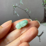 A-Grade Moss On Snow Jadeite Rabbit Pendant No. 172937